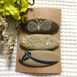 ミナペルホネン skip パッチンピン ヘアピン キッズ ヘアアクセサリー