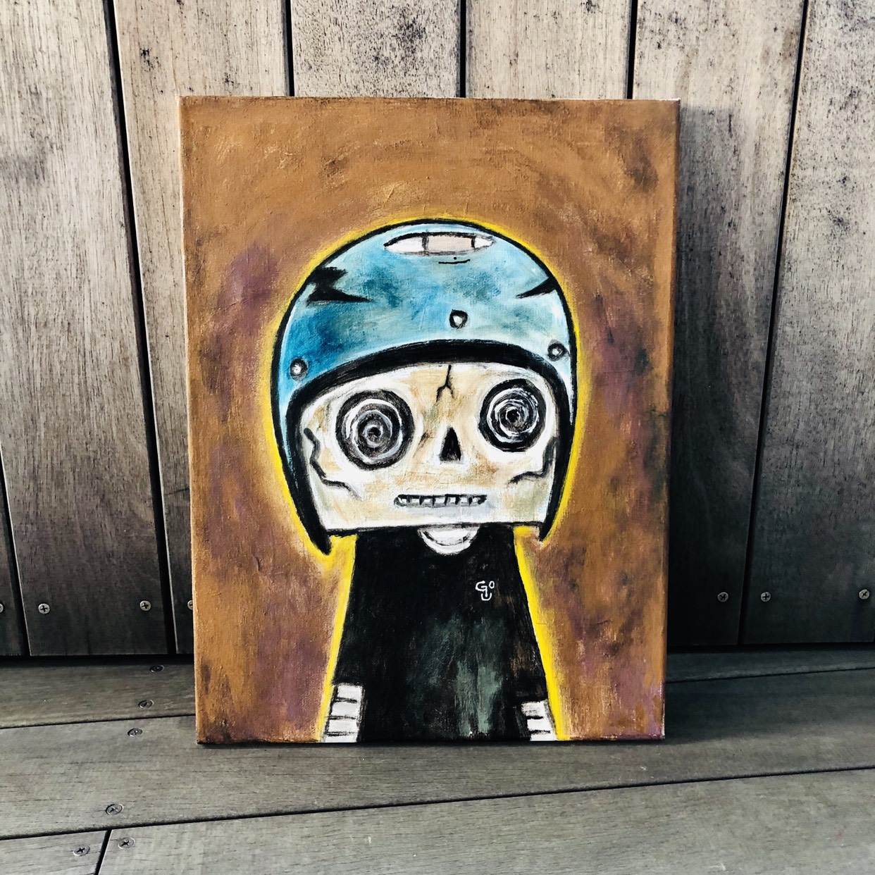 38 ☆SALE Untitled ( skull boy with the eye helmet ) 30,000円