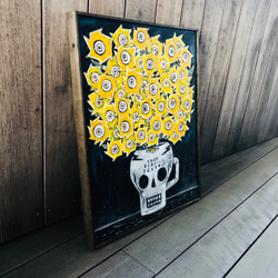 40 Untitled ( skull vase with flowers/ CHOP REBUILD DESTROY 2枚目の画像