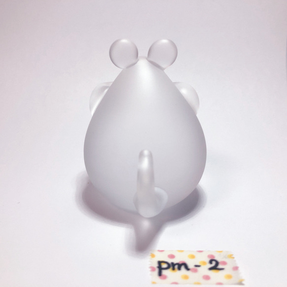 ☆贈り物にも☆  ガラスの祈り子  praying mouse〈pm-2〉 3枚目の画像