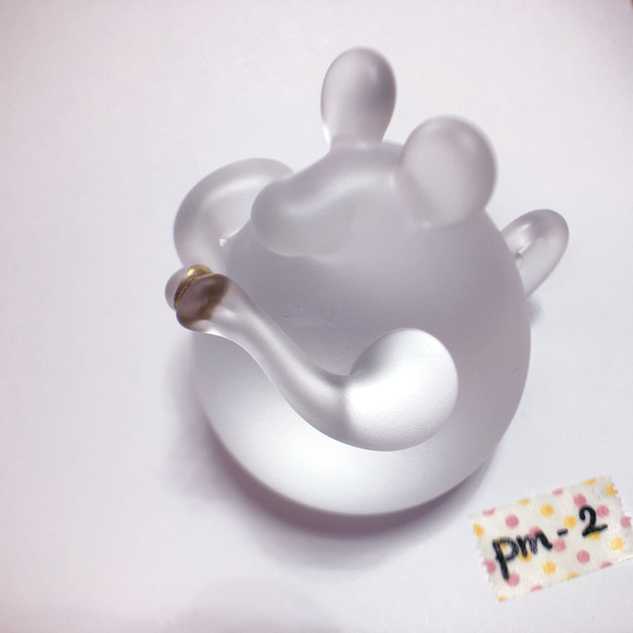 ☆贈り物にも☆  ガラスの祈り子  praying mouse〈pm-2〉 5枚目の画像