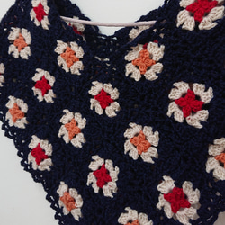 お花モチーフつなぎ かぎ針編み ショール 3枚目の画像