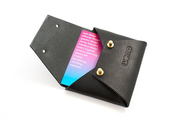 leather wallet [black] 5枚目の画像