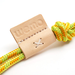 climbing cord dog leash [green x yellow x orange] 2枚目の画像