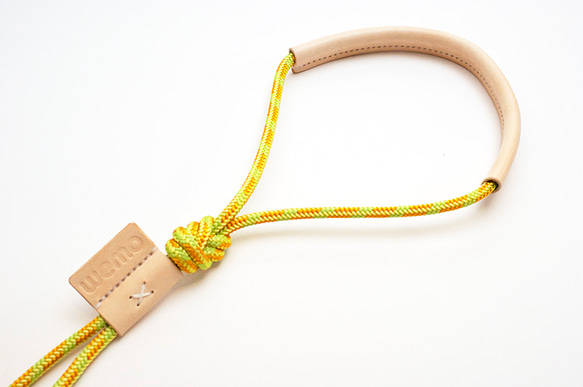 climbing cord dog leash [green x yellow x orange] 3枚目の画像