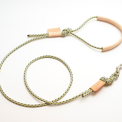 climbing cord dog leash [yellow x grey] 1枚目の画像