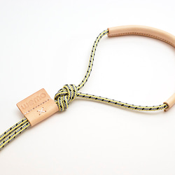 climbing cord dog leash [yellow x grey] 2枚目の画像