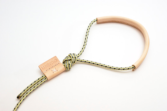 climbing cord dog leash [yellow x grey] 2枚目の画像