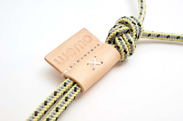 climbing cord dog leash [yellow x grey] 3枚目の画像