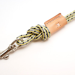 climbing cord dog leash [yellow x grey] 4枚目の画像