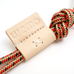 climbing cord dog leash [red x beige] 2枚目の画像