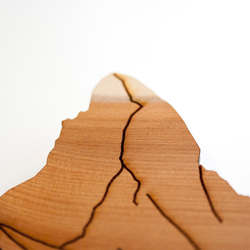 木製ブローチ【Matterhorn 大】 2枚目の画像