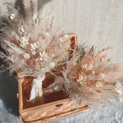 アンティークドライフラワースワッグ 2点セット ドライフラワー
