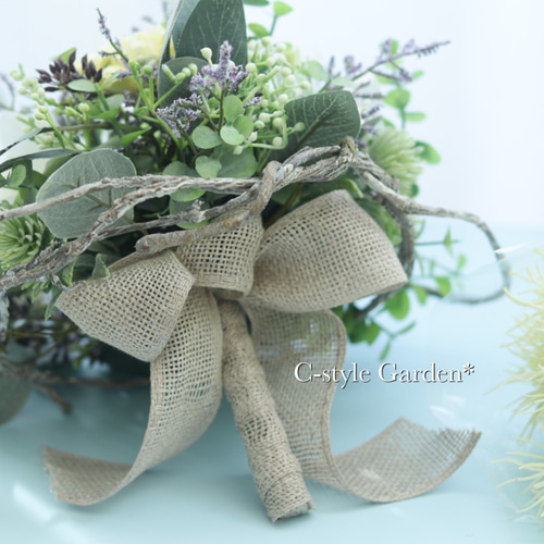 アネモネのナチュラルなミニブーケ／アーティフィシャルフラワーブーケ