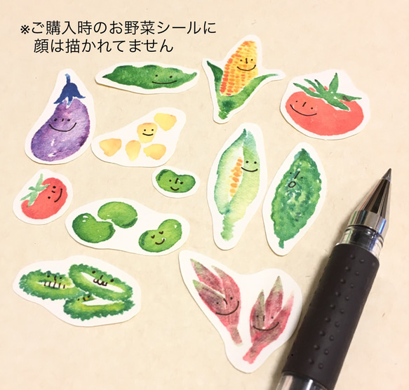 【送料無料】フレークシール   夏野菜シリーズ 3枚目の画像