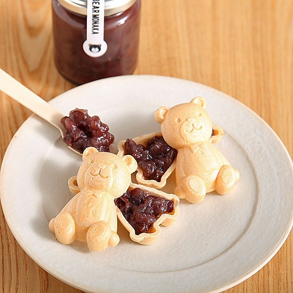 クマの手作りもなか くまの形をした最中セット (10個入り) 個包装 箱入り グルテンフリー賞味期限1ヵ月 バレンタイン 4枚目の画像