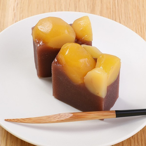 琥珀様専用◇利平栗蒸し羊羹2本 栗羊羹詰め合わせ 2本桐