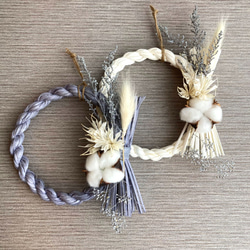 new!!早割 loop 2026白馬 new year【しめ縄飾り・スワッグ】WhiteGold