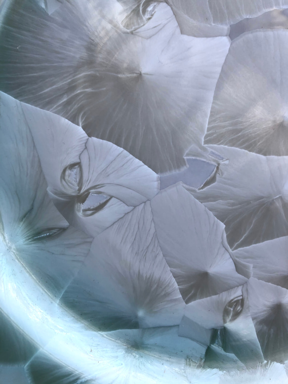 台灣製造 晶花系列 結晶釉盤 陶瓷八角造型 第6張的照片