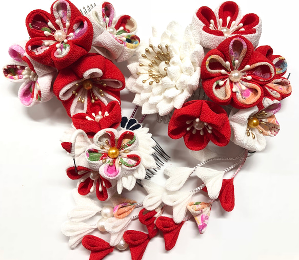 つまみ細工髪飾り。送料込み その他ヘアアクセサリー Runa 通販