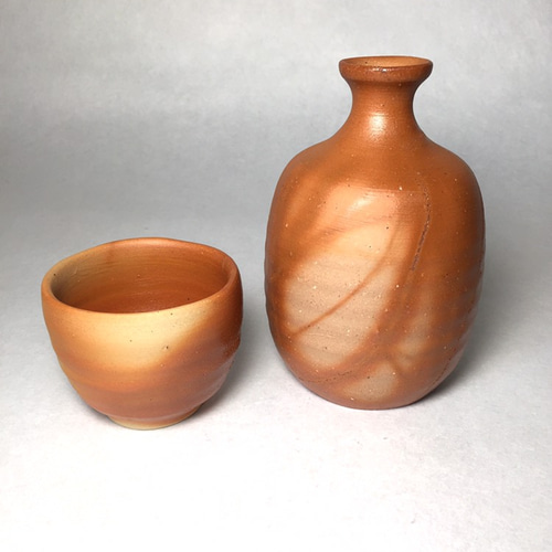 備前焼の酒器セット Chi 備前焼 酒器セットA.B.D 徳利 ぐい呑 3セット Chi