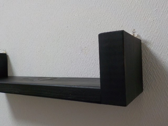 艶消しブラック　インダストリアル　シェルフ　（Ｋ－７） 4枚目の画像
