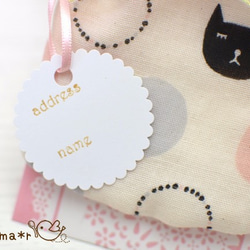 出産祝いにご祝儀袋型のスタイギフトほのぼの猫ちゃんの北欧風スタイ　 2枚目の画像