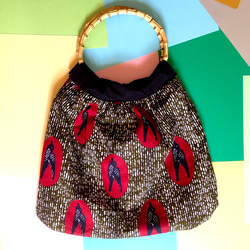 ◯ミナペルホネン　ハンドメイドバッグdop タンバリンchoucho 黒　R2 ミナペルホネン｜chouchoの2wayドローストリングバッグ - Litta