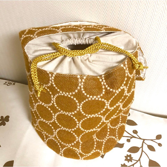 ミナペルホネン ハンドメイドバッグショルダー タンバリン柄 ミナ