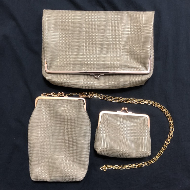 一点物⭐️本革仕様‼️オールシーズンで大活躍‼️大人可愛い「抹茶ミルク×グレンチェックのポシェット」