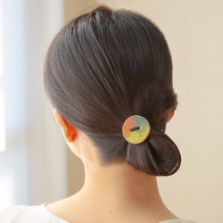 【レインボー】ナチュラルリボン♡ヘアゴム レインボーヘアゴム【LL】 安心の日本製！丈夫でカラフルな