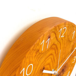 【受注製作品】wall clock ケヤキ 一枚板 2枚目の画像