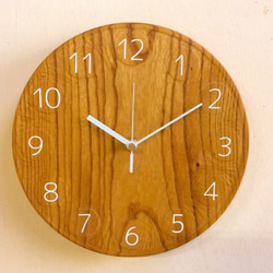 【受注製作品】wall clock ケヤキ 一枚板 4枚目の画像