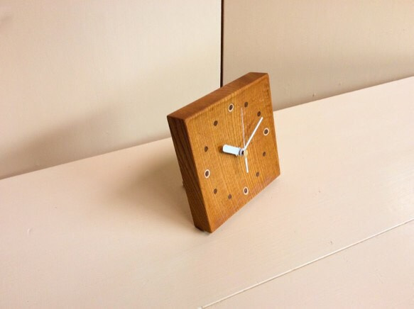 【受注製作品】table clock ケヤキ 3枚目の画像