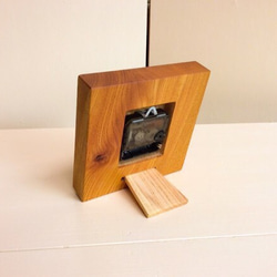 【受注製作品】table clock ケヤキ 4枚目の画像