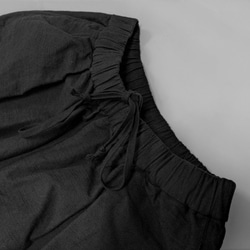 &lt;OSOCU&gt; 知多棉 x 名古屋黑色波峰染色氣球褲 第4張的照片