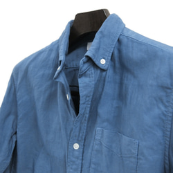 50％折扣<S>日本傳統工匠染色的Chita Cotton x Nagoya Black Crested Dyeing系扣襯衫< 第2張的照片