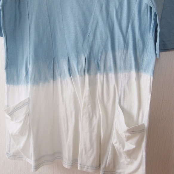 已經進行放電由日本工匠虹膜印刷&lt;女裝尺寸M&gt;切割麵團100％棉外衣 第2張的照片