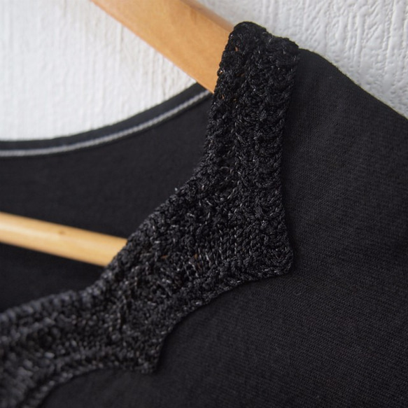 <女性M-L尺寸>黑染 100%棉質日本製上衣 第2張的照片
