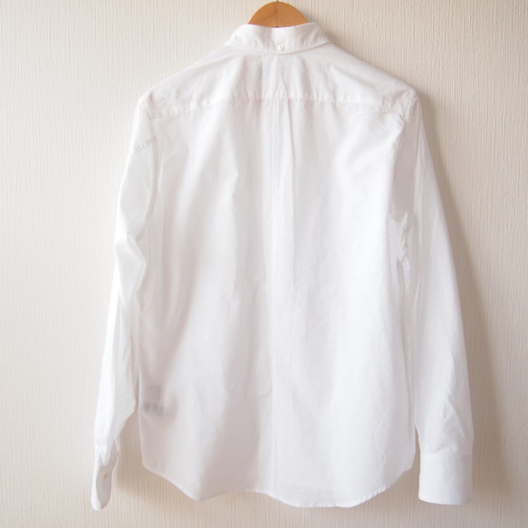 （需要詢問）簡單的日本襯衫日本製造使用Chita棉織物BD襯衫的鈕扣襯衫 第5張的照片
