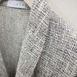 <30％OFF>尾州生地で作った日本製ショールカラーコート ユニセックス Bishu wool nylon coat 2枚目の画像