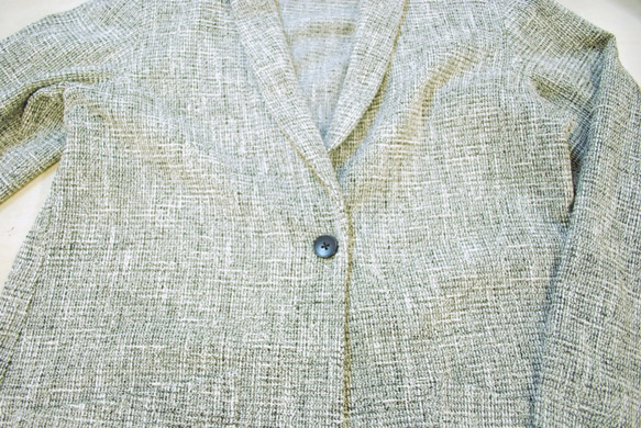 <30％OFF>尾州生地で作った日本製ショールカラーコート ユニセックス Bishu wool nylon coat 5枚目の画像