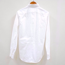 <Lサイズ>簡單的日式白襯衫使用於吃塌春亞紡面料棉綢襯衫 第4張的照片