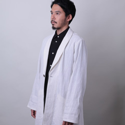 賓果瀨戶披肩領大衣超大紋理生成中性設計日本製造 第2張的照片