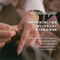 <Lサイズ>獨特×傳統工藝品男女通用T卹使用Arimatsu繪圖面料 第4張的照片