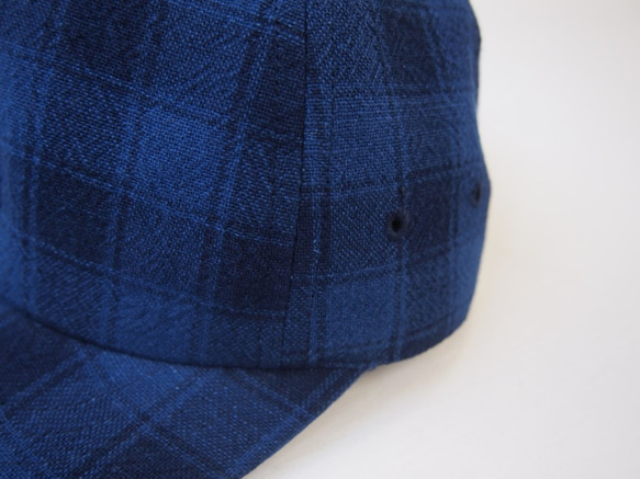 Bingo Fushiori Futago Mochigori（靛藍染色）後橡膠帽 第3張的照片
