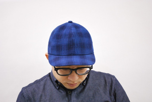 Bingo Fushiori Futago Mochigori（靛藍染色）後橡膠帽 第4張的照片