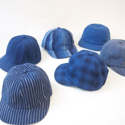 Bingo Fushiori Futago Mochigori（靛藍染色）後橡膠帽 第7張的照片