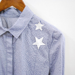 50％OFF〜HandWorks〜純粹的足球護翼女衫“ Stack Stack device”手工縫製的星星拼布 第3張的照片