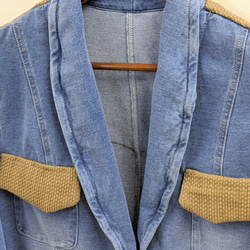 ~HandWorks~ 手工縫製 Bingo Fushiori 拼布牛仔夾克 第2張的照片